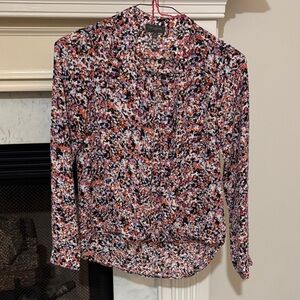 The limited Leith Multicolor crossover v neck Women's Blouse